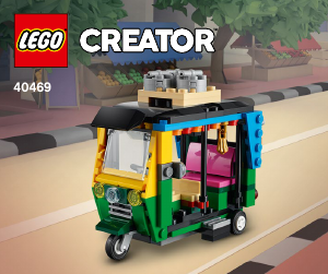 Manual Lego set 40469 Creator Tuk-Tuk