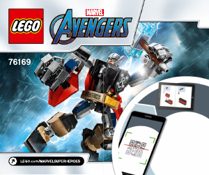 Bruksanvisning Lego set 76169 Super Heroes Thor i robotrustning