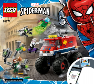 Brugsanvisning Lego set 76174 Super Heroes Spider-Mans monstertruck mod Mysterio