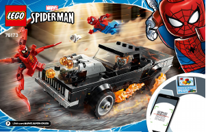 Használati útmutató Lego set 76173 Super Heroes Pókember és Szellemlovas vs. Carnage