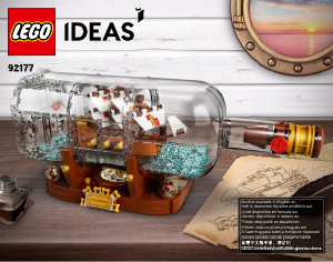 Bruksanvisning Lego set 92177 Ideas Flaskskepp