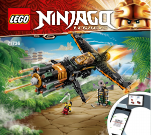 Manual Lego set 71736 Ninjago Destruidor de Rocha