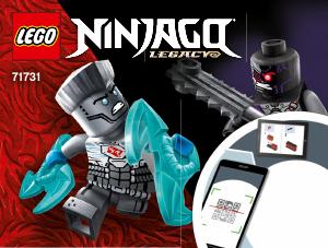 Manual de uso Lego set 71731 Ninjago Set de Batalla Legendaria - Zane vs. Nindroide