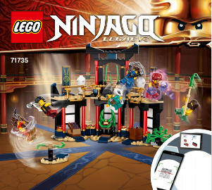 Brugsanvisning Lego set 71735 Ninjago Elementernes Turnering