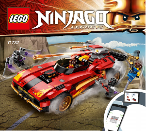 Manual de uso Lego set 71737 Ninjago Deportivo Ninja X-1