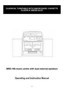 Manuale Denver MRD-166 Stereo set