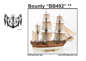 Mode d’emploi Billing Boats set BB492 Boatkits Bounty