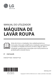 Manual LG F4WV5009S2S Máquina de lavar roupa