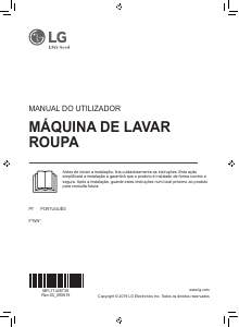 Manual LG F4WN408S1 Máquina de lavar roupa