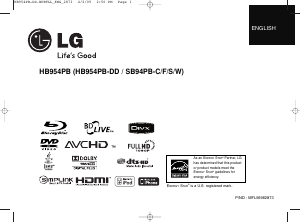 Handleiding LG HB954PB Home cinema set