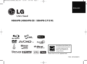 Bruksanvisning LG HB954PB Hembiopaket