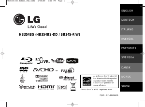 Handleiding LG HB354BS Home cinema set