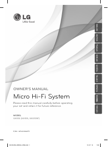 Manual LG XA105 Stereo-set