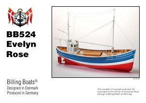 Brugsanvisning Billing Boats set BB524 Boatkits Evelyn rose