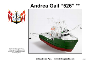 Bedienungsanleitung Billing Boats set BB526 Boatkits Andrea gail