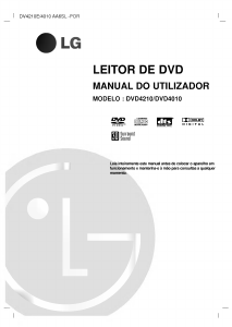 Manual LG DVD4010 Leitor de DVD