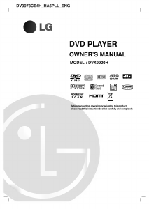 Manual LG DVX9900H DVD Player