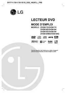 Mode d’emploi LG DVD6173 Lecteur DVD