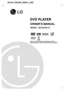 Manual LG DK172 Leitor de DVD