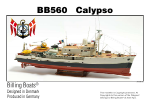 Brugsanvisning Billing Boats set BB560 Boatkits Calypso