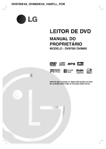 Manual LG DV8700E4A Leitor de DVD