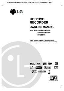 Manual LG RH188 DVD Player