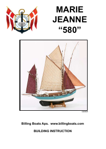 Handleiding Billing Boats set BB580 Boatkits Marie jeanne