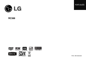 Manual LG RC388-P Combinação DVD-vídeo