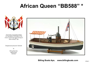 Manual Billing Boats set BB588 Boatkits African queen