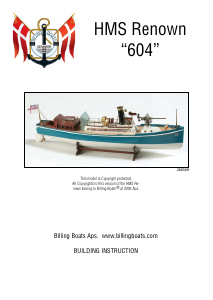 Manual Billing Boats set BB604 Boatkits HMS renown