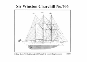 Mode d’emploi Billing Boats set BB706 Boatkits Winston churchill