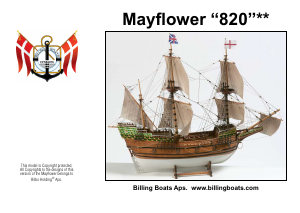 Brugsanvisning Billing Boats set BB820 Boatkits Mayflower