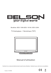 Mode d’emploi Belson BSV-19184 Téléviseur LCD