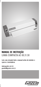 Manual Gazela AC 00.31.30 Plastificadora