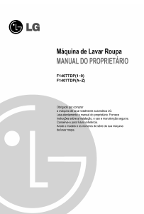 Manual LG F1407TDP6 Máquina de lavar roupa