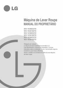 Manual LG WD-10360TD Máquina de lavar roupa