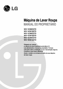 Manual LG WD-10365TD Máquina de lavar roupa