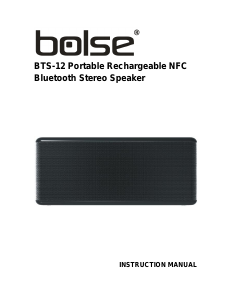 Manual Bolse BTS-12 Speaker