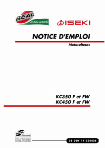 Mode d’emploi Béal KC350 F Cultivateur