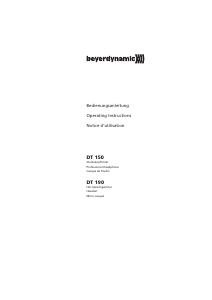 Manual Beyerdynamic DT 190 Headphone