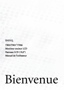 Mode d’emploi BenQ T905+ Moniteur LCD