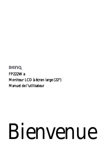 Mode d’emploi BenQ FP222W a Moniteur LCD