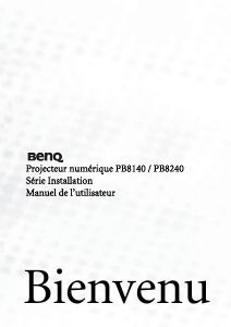 Mode d’emploi BenQ PB8240 Projecteur