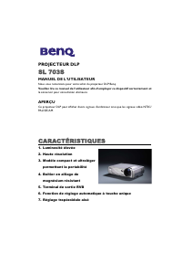 Mode d’emploi BenQ SL703S Projecteur
