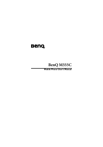 Handleiding BenQ M555C Mobiele telefoon