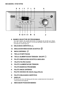 Manual de uso Otsein-Hoover STOH W759-37 Secadora