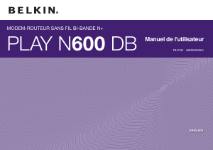 Mode d’emploi Belkin F9J1102AS N600 DB Routeur