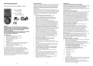 Bedienungsanleitung TS Electronic 45-19809 Zeitschaltuhr