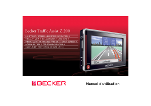 Mode d’emploi Becker Traffic Assist Z 200 Système de navigation