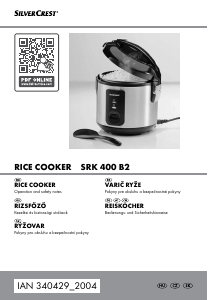 Manual SilverCrest IAN 340429 Rice Cooker